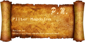 Pilter Magdolna névjegykártya